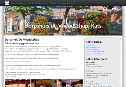 Dorpshuis De Vriendschap, Kats